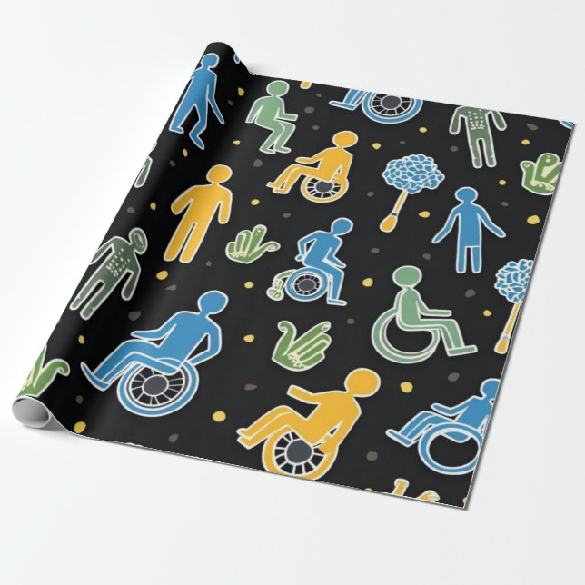 Papier Cadeau Celebrate Diversity | Inclusive Disability Awarene (Déroulé)