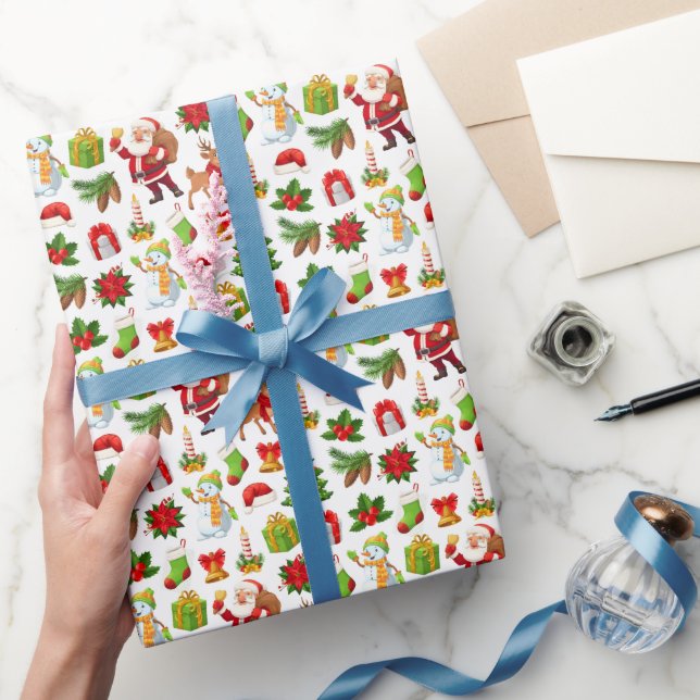 Papier Cadeau  Celebrate New Year 2026 with Floral  (Cadeaux)