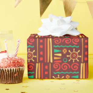 Papier Cadeau Célébration classique moderne Joyful Baby Boy Baby