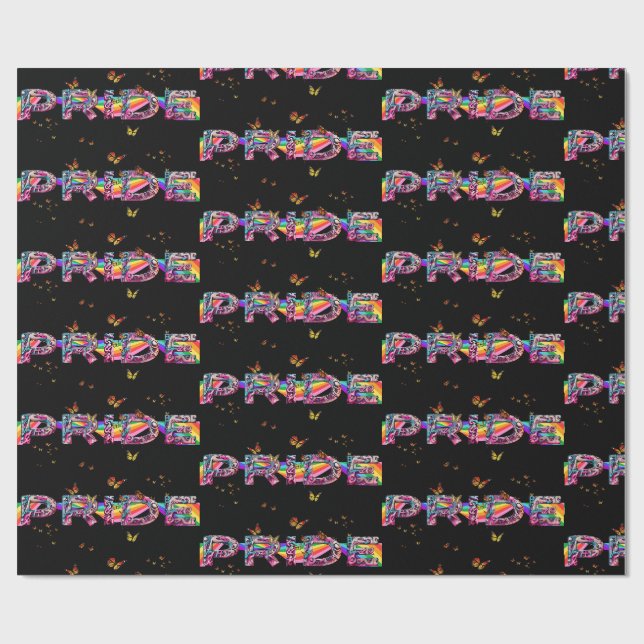 Papier Cadeau Célébrer la fierté (Plat)