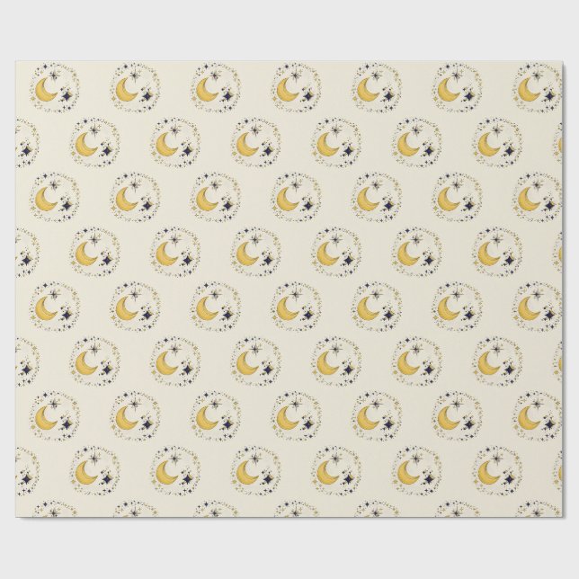 Papier cadeau céleste (Plat)