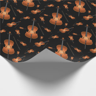 Papier Cadeau Cello Musicien Musique Enseignant Chaîne Orchestre