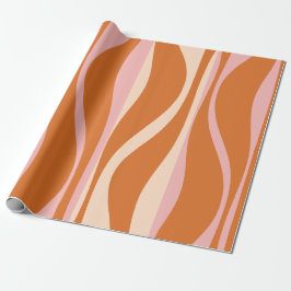 Papier Cadeau Centre du siècle moderne Salon Ogee Retro Motif