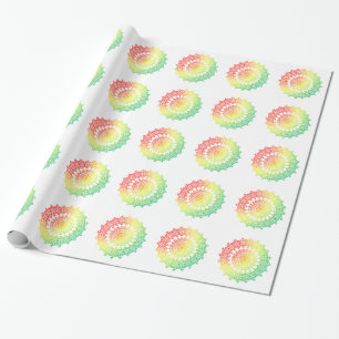Papier Cadeau Cercles arc-en-ciel