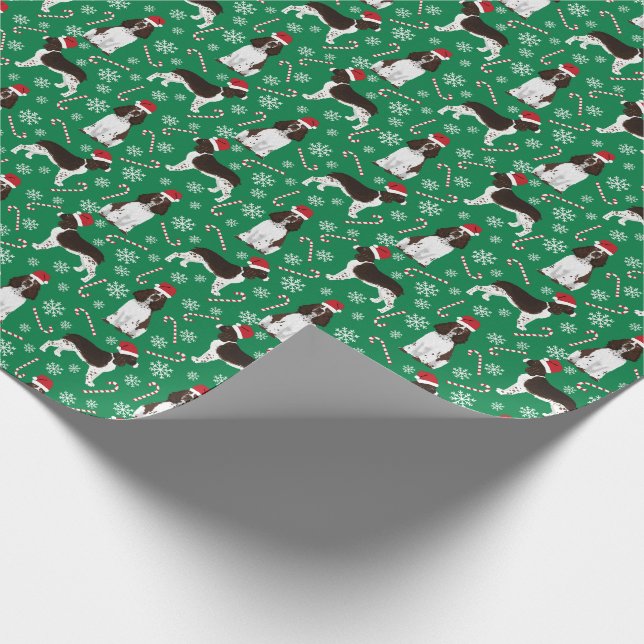 Papier Cadeau Cérémonie de noël de Springer Spaniel (Coin)
