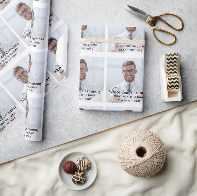 Papier Cadeau Cérémonie du manteau blanc Photo Médicale (Artisanat)