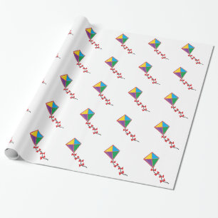 Papier Cadeau Cerf-volant coloré