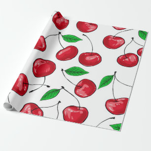 Papier Cadeau Cerises