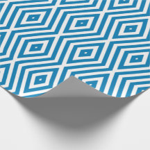 Cerulean Blue Moods Diamond Chevrons