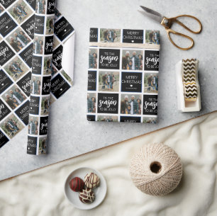 Papier Cadeau C'Est La Saison D'Être Jolly 2 vacances photo