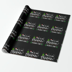 Papier Cadeau C'Est Ma Famille Correspondante De Chemises De Paj
