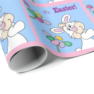 Papier Cadeau C'est un lapin de Pâques