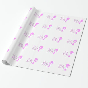 Papier Cadeau C'est une fille rose mignonne fille mignonne Baby 