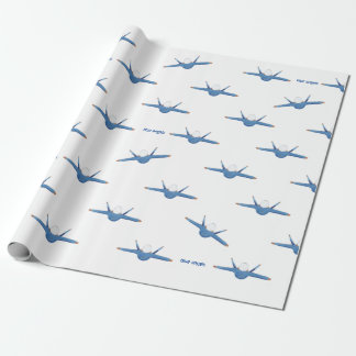 Papier Cadeau Chaîne de cadeau d'ange bleu