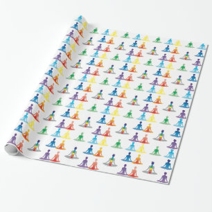 Papier Cadeau Chakra 7 colore le lotus de yoga de yogi de prana