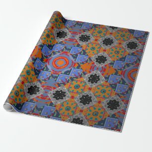 Papier Cadeau Châle de Bandanna, conception de tissu nappe, nec 