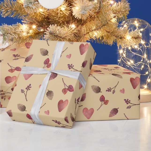 Papier Cadeau Chaleureux Automne Motif esthétique, Automne Cosy  (Vacances)