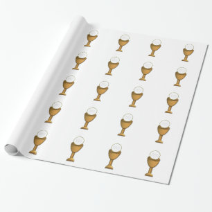 Papier Cadeau Chalice d'or et hôte - Sainte Communion