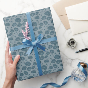 Papier Cadeau Champ de bleus de Poppies