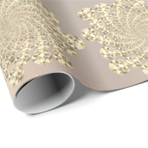 Papier Cadeau Champair Gold Swarovski Crystals Spirale Infinity