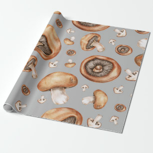 Papier Cadeau Champignons