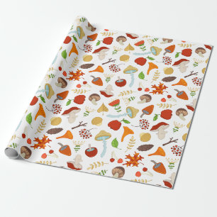 Papier Cadeau Champignons