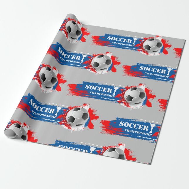 Papier Cadeau Championnat de football (Déroulé)