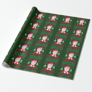 Papier Cadeau Chandail de Noël d'atout - faites à Noël grand Aga