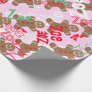 Papier Cadeau Changement nommé rose d'enveloppe de cadeau de