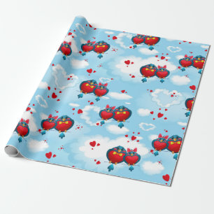 Papier Cadeau Chanson Birds Love Motif