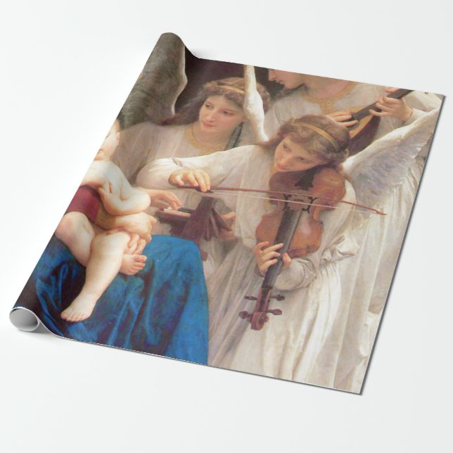 Papier Cadeau Chanson des Anges - William-Adolphe Bouguereau (Déroulé)