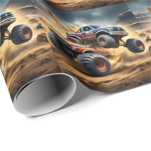 Papier Cadeau Chaos sur les roues : Monster Truck Smash Derby