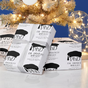 Papier Cadeau Chapeau de doctorat personnalisé pour la cérémonie