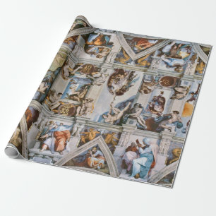 Papier Cadeau Chapelle Sixtine Plafond Michelangelo
