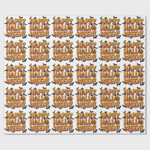 Papier Cadeau Chaque grand Halloween commence par un sourire et
