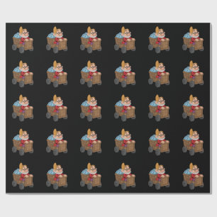 Papier Cadeau Chariot minier de Doc Blanche-Neige Art diamant