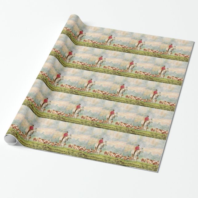 Papier Cadeau Chasse au renard (Déroulé)