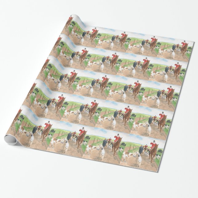 Papier Cadeau Chasse au renard 3 (Déroulé)