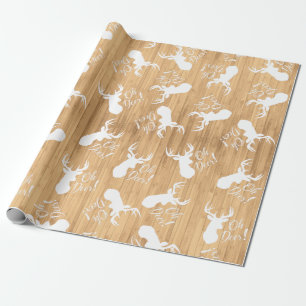 Papier Cadeau Chasse aux cerfs Lodge Baby shower Antlers