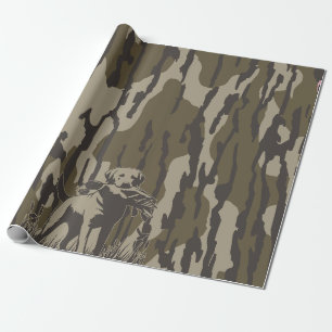 Papier Cadeau Chasseur de canard Forêt de chien sauvagine Bottom