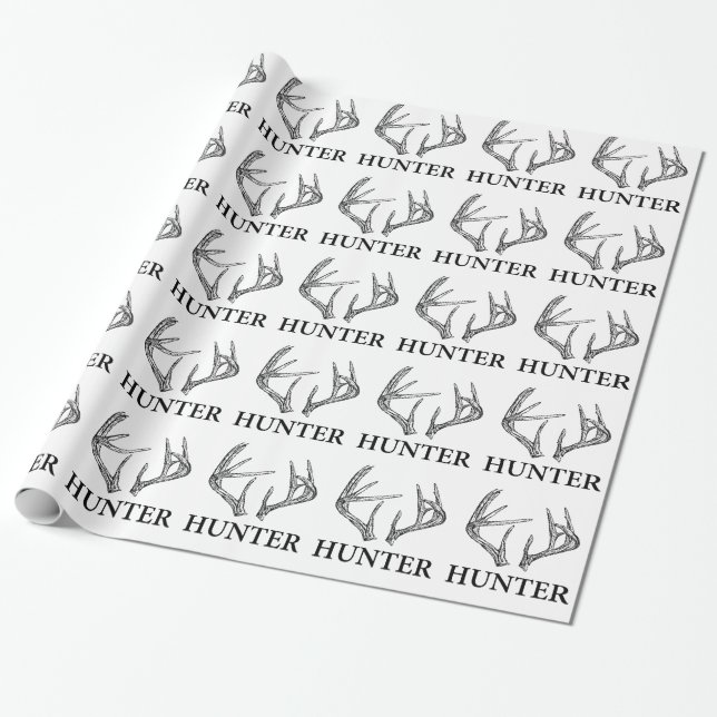 Papier Cadeau Chasseur de cerfs communs (Déroulé)