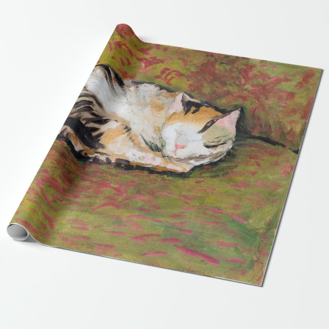 Papier Cadeau Chat, Août Papier d'emballage Macke (Déroulé)
