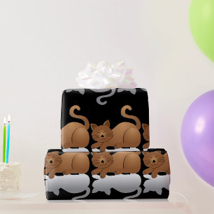 Papier Cadeau Chat couché
