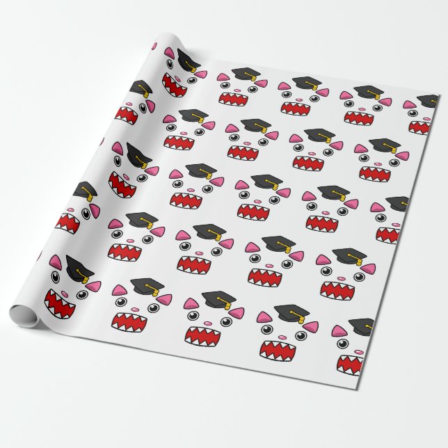 Papier Cadeau Chat de diplômes supérieurs (Déroulé)