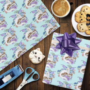 Papier Cadeau Chat de fée
