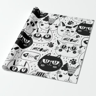 Papier Cadeau Chat de Meow