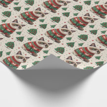 Chat de Noël grincheux en pull moche