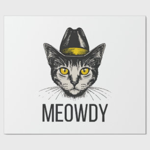 Papier Cadeau Chat Drôle de Miaou