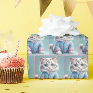 Papier Cadeau Chat En Pajamas