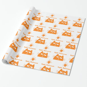 Papier Cadeau Chat regardant l'araignée pendante - Choisissez ar